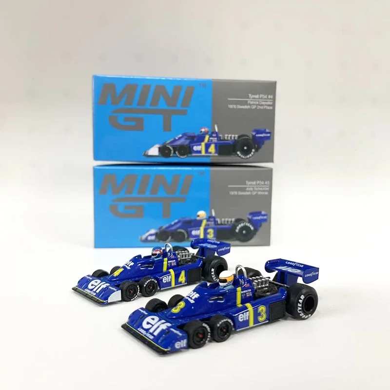 Модель автомобиля MINIGT 1:64 Tyrrell P34 # 3 Jody Scheckter 1976 шведский победитель GP &amp Патрик