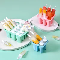 612 cells silicone ice cream mold round shape kitchen tools diy maker popsicle dessert homemade popsicle accessories with lid