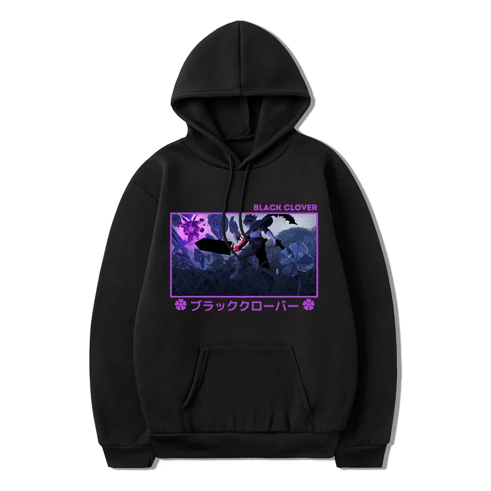 

Japan Manga Asta Black Clover Hoodie Harajuku Men Harajuku Graphic Anime Top Sweatshirts Streetwear Cool Hip Hop Pullovers Male