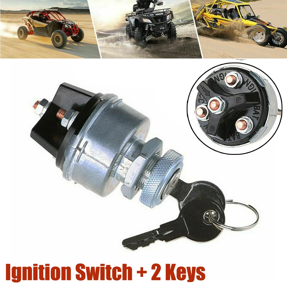 

Universal Ignition Key Starter Switch W/2 Keys On Off For Car Tractor Trailer Car Accessories High Quality Ignition Switch