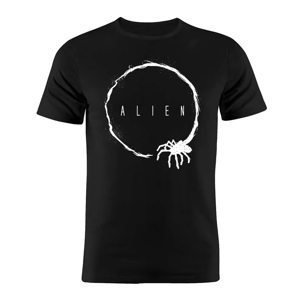 

Unisex Men Women Cotton Black T Shirt Alien Alien Facehugger Arrival Artwork Tee