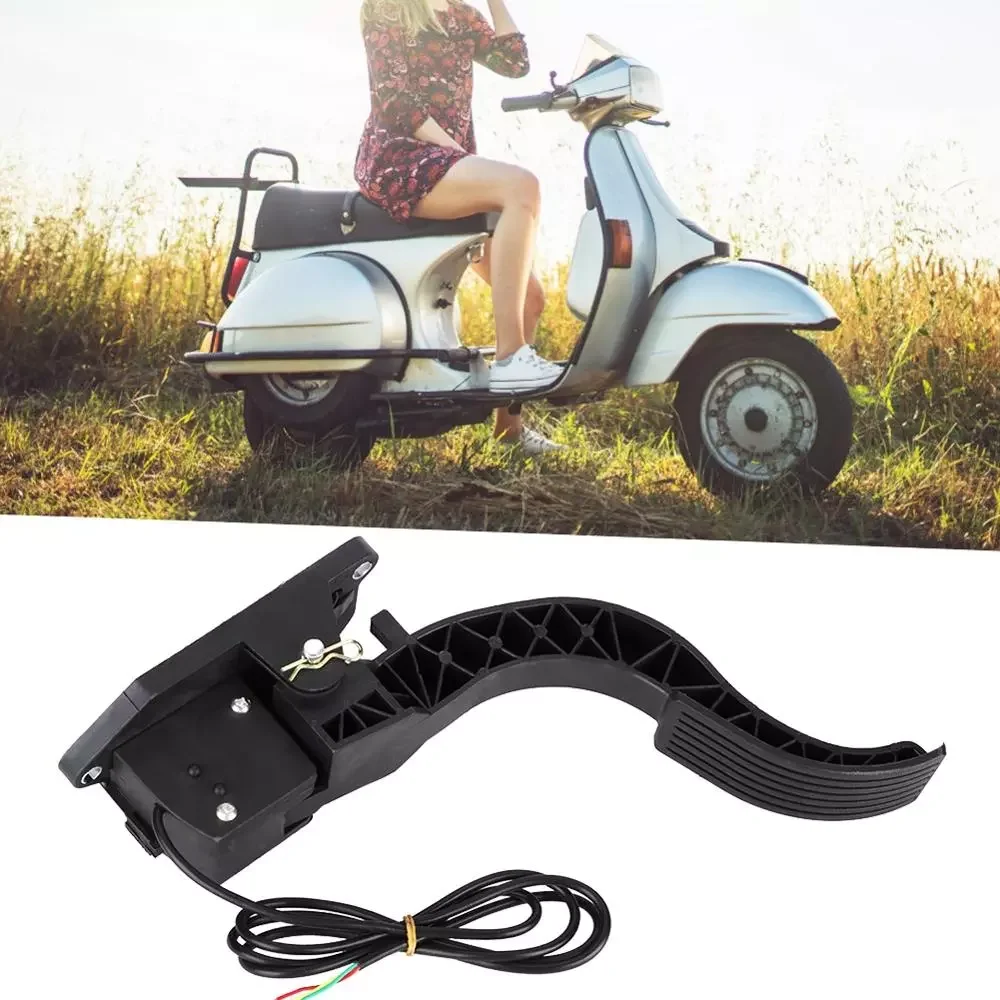 

Electric Bicycle/Motorcycle/Car black Foot Accelerator Pedal Speed Control Brake Pedal Easy to Install