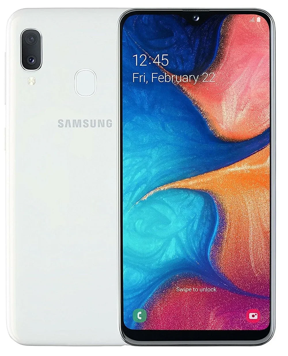 Оригинальный разблокированный смартфон Samsung Galaxy A20e A202F/DS с двумя SIM-картами