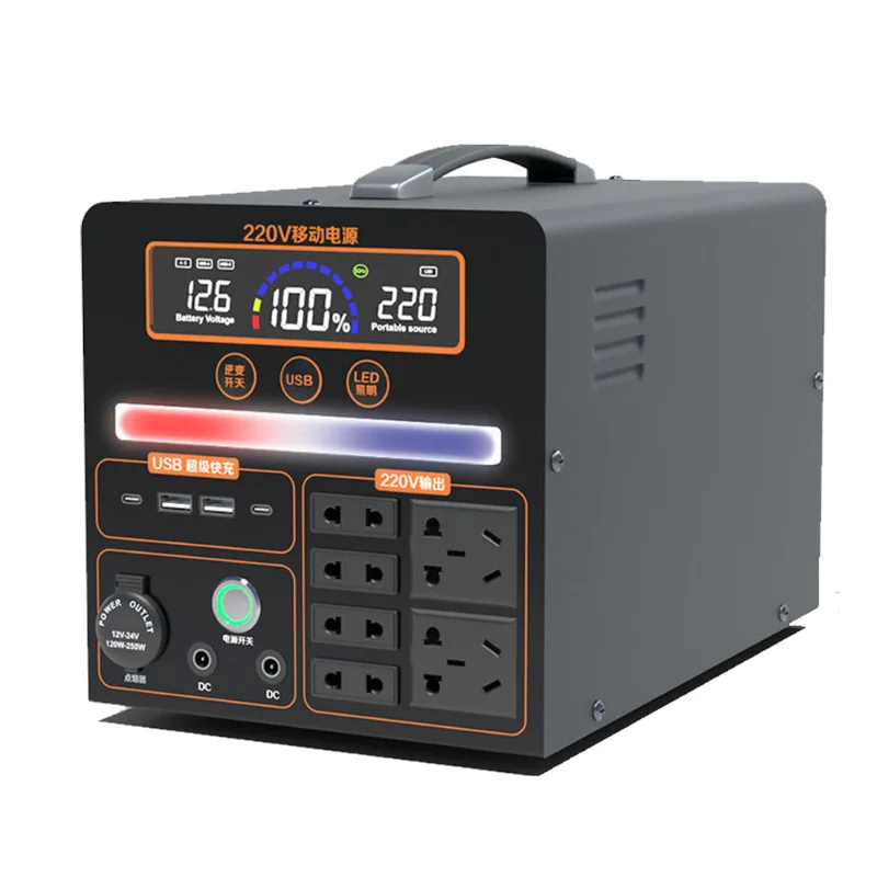 

2023 New Portable Charging Station Home Solar Generator Outdoor Camping Energy Storage Battery Outdoor Emergency Power Supply