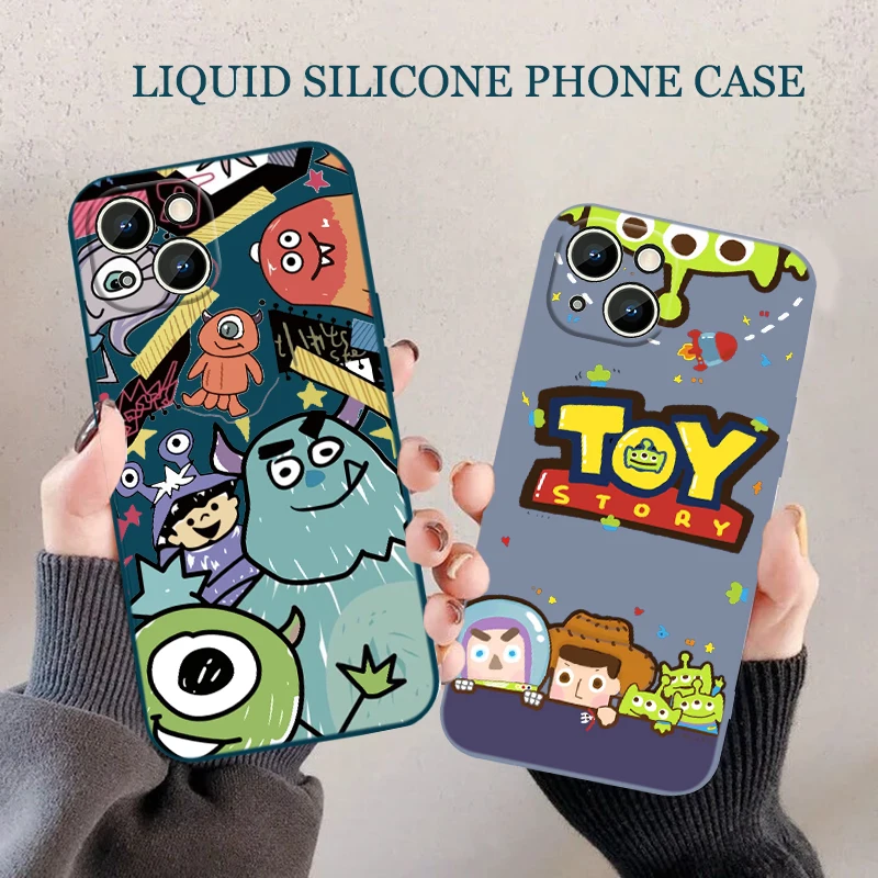 

Disney Toy Story Phone Case For iPhone 6 6S 7 8 plus X XR XS 11 12 13 14 pro MAX 12 13 mini Liquid Rope Funda Cover Back Soft