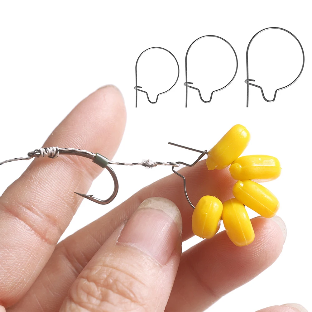 

10Pcs Carp Fishing Maggot Clip Fishing Bait Ring Hooks Bait Sting Boilie Pin Spike Live Bait Lure Hook Carp Chod Hair Rig Tackle