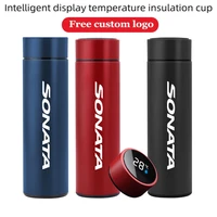 car temperature display smart water bottle vacuum flasks for hyundai sonata i30 i35 ix25 ix35 car thermoses coffee cup