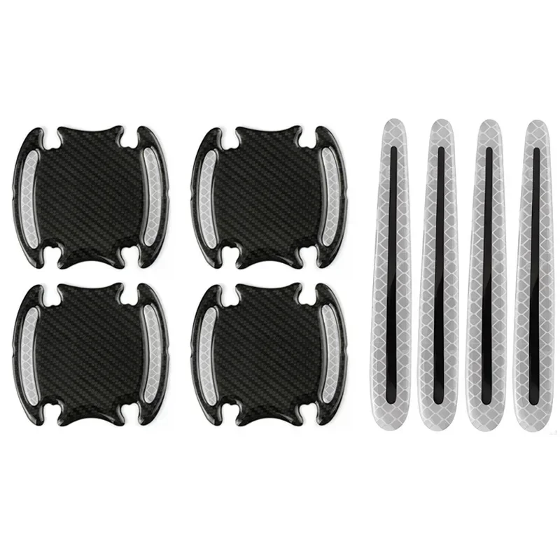 

Универсальная 3D Наклейка На Дверную Ручку Автомобиля Из Углеродного Волокна, Защита От Царапин, Автомобильная Дверная Ручка