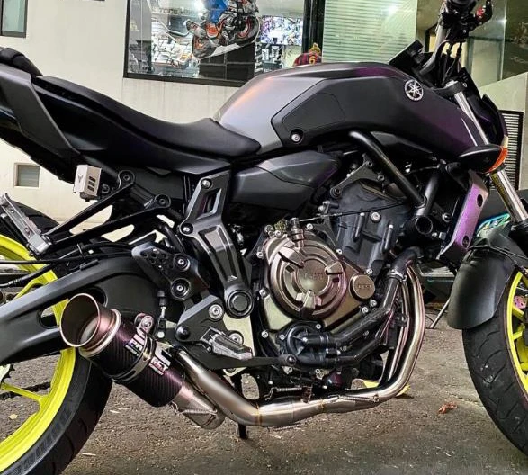 Для YAMAHA MT 07 FZ MT07 FZ07 2014 2015 2016 2017 2018-2023 полная система выхлопной трубы мотоцикла с