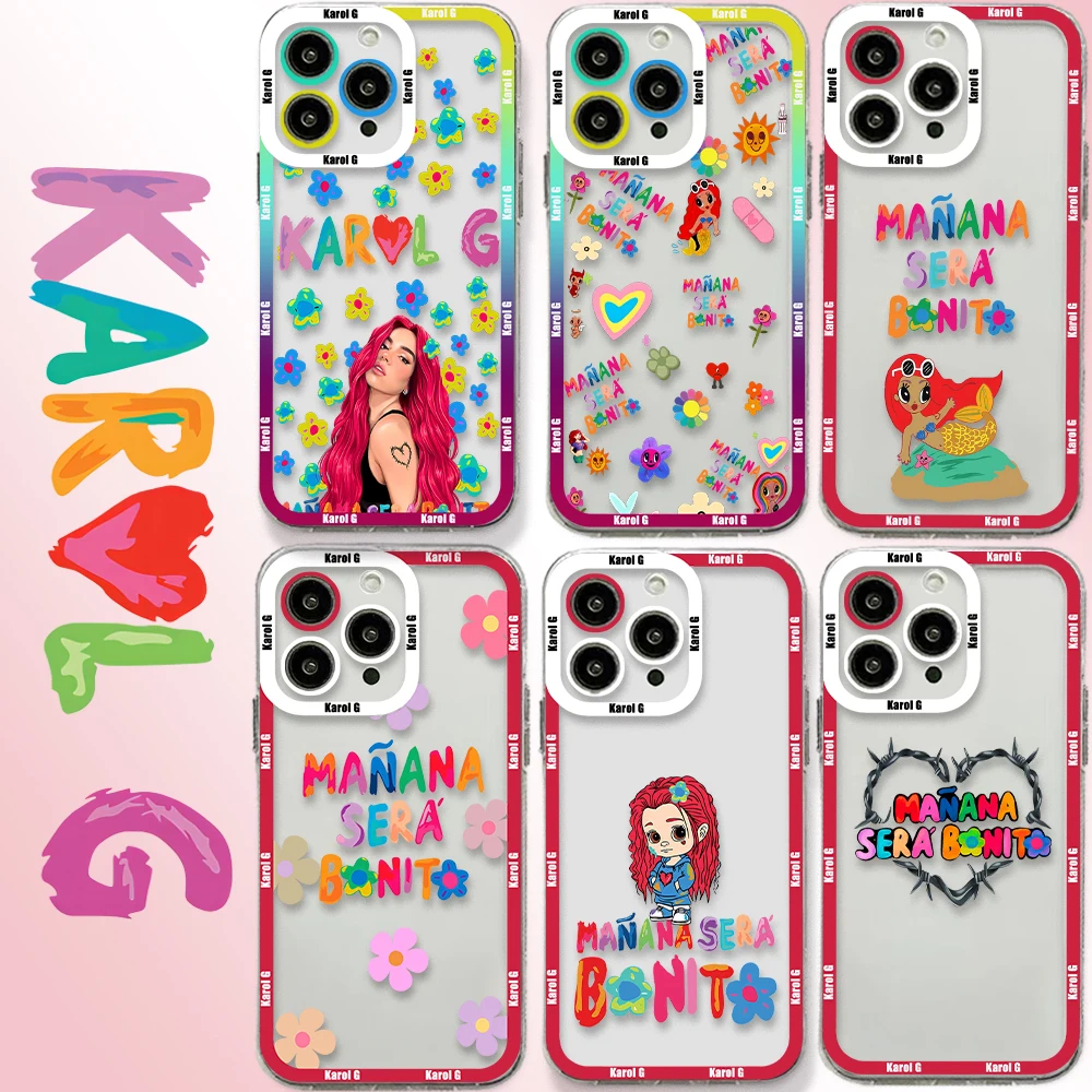 

Karol G Manana Sera Bonito Phone Case For Xiaomi Redmi Note 12C 10 Pro Plus 10C 9A 9C 9T K30 K40 K50 K60 4G 5G Transparent Capa