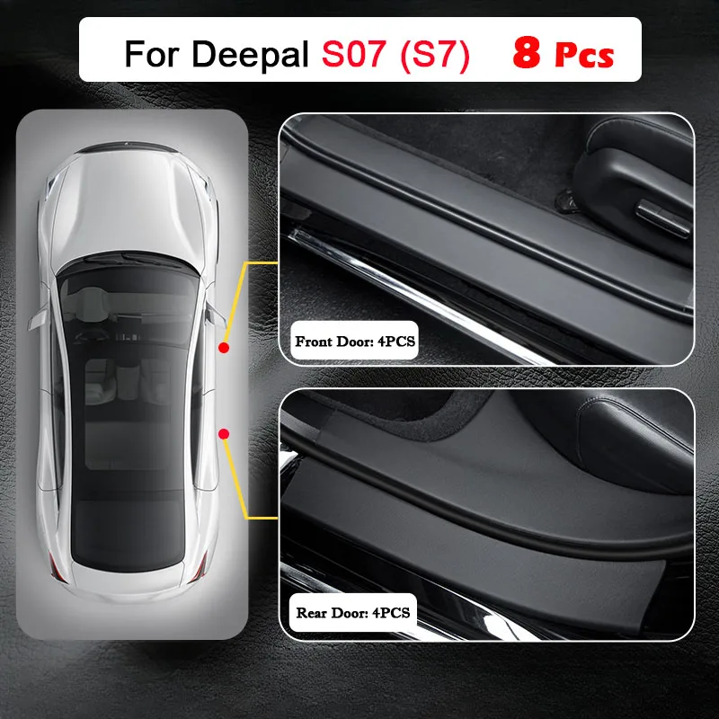 

Для Changan Deepal G318 L07 S05 S07 S7 S09 SL03 Защитная наклейка на порог автомобиля, защитная наклейка на дверь багажника, устойчивая к царапинам накладка для ударов