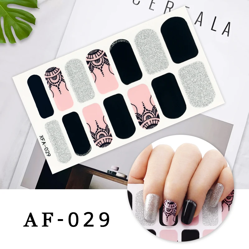 Wholesale Nail Wrap Shiny Art Decor Sticker Full Cover Polish Strip Christmas for Her | Красота и здоровье