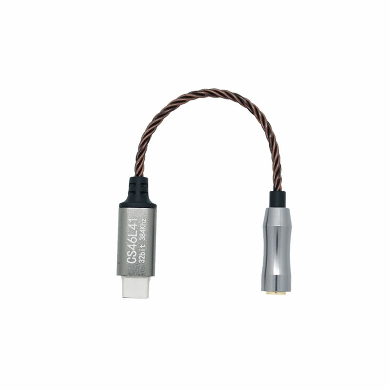 

Лидер продаж, цифровой Hi-Fi усилитель для наушников типа C до 3,5 мм, чип CS46L41, декодирование ЦАП, аудиоадаптер, кабель для Android Win10