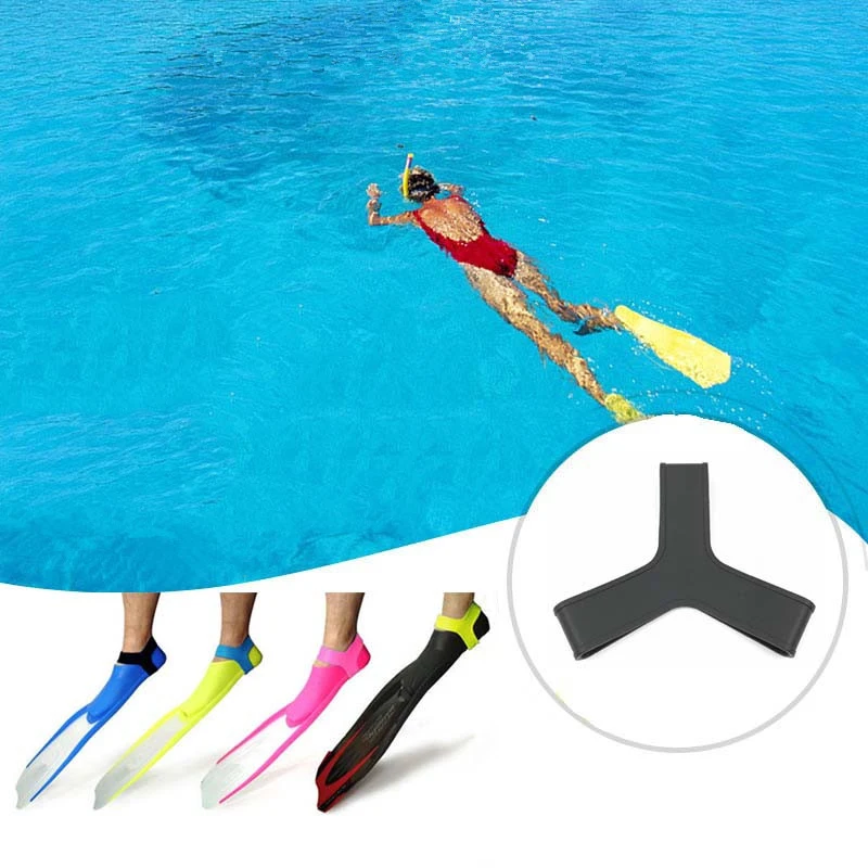 

1 Pair Foot Flippers Fin Keepers Grippers Straps Swimming Snorkeling Scuba Diving