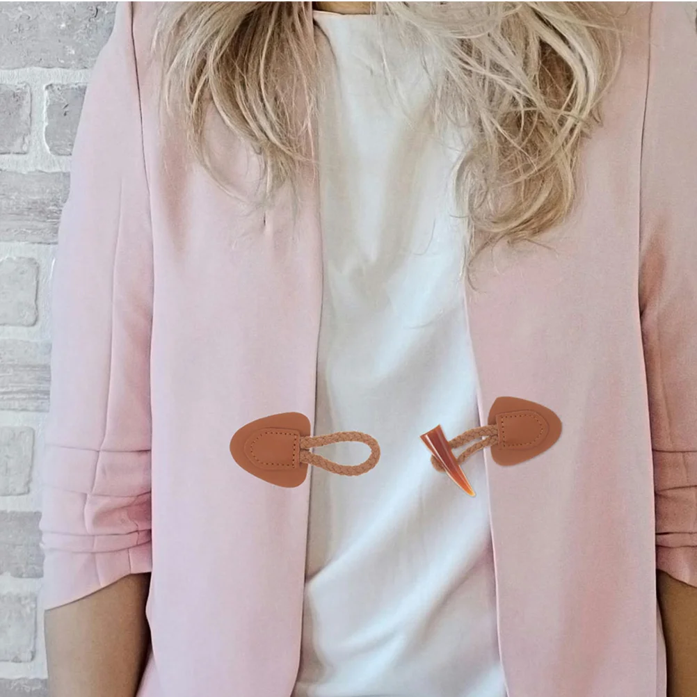 2 шт. пуговицы куртка рог шитье вязание пришивные застежки застежка для одежды из