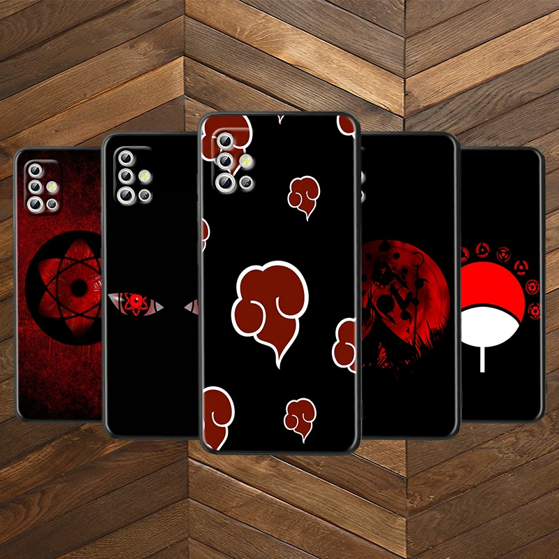 

Hot Japanese LoGo Naruto for Samsung Note 20 S20 Ultra Plus A91 A71 A51 A41 A31 A21 A21S A11 Bright Black Phone Case