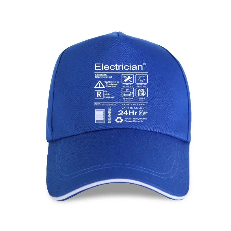 

new cap hat Funny Electrician Package Care Instructions Mens Baseball Cap Top Electrical Engineer 2021 Summer Men 3D Print T