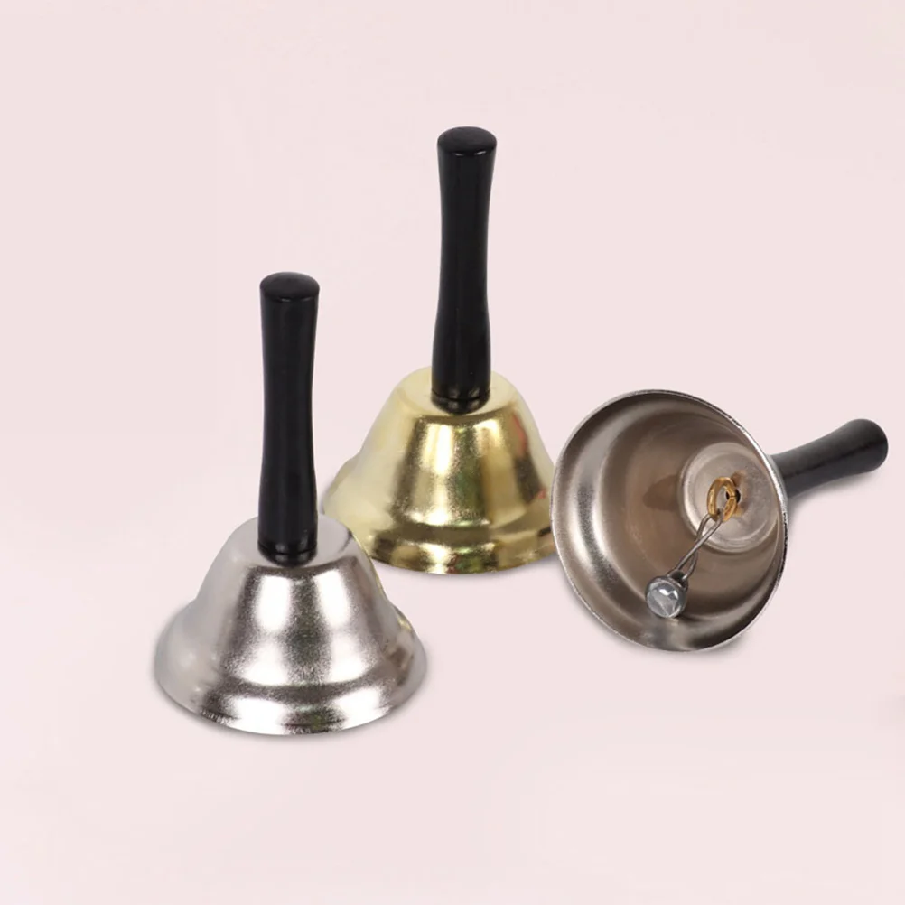

2 Pcs 7.5cm Hand Bell Bells Festival Decor Dinner Party Christmas