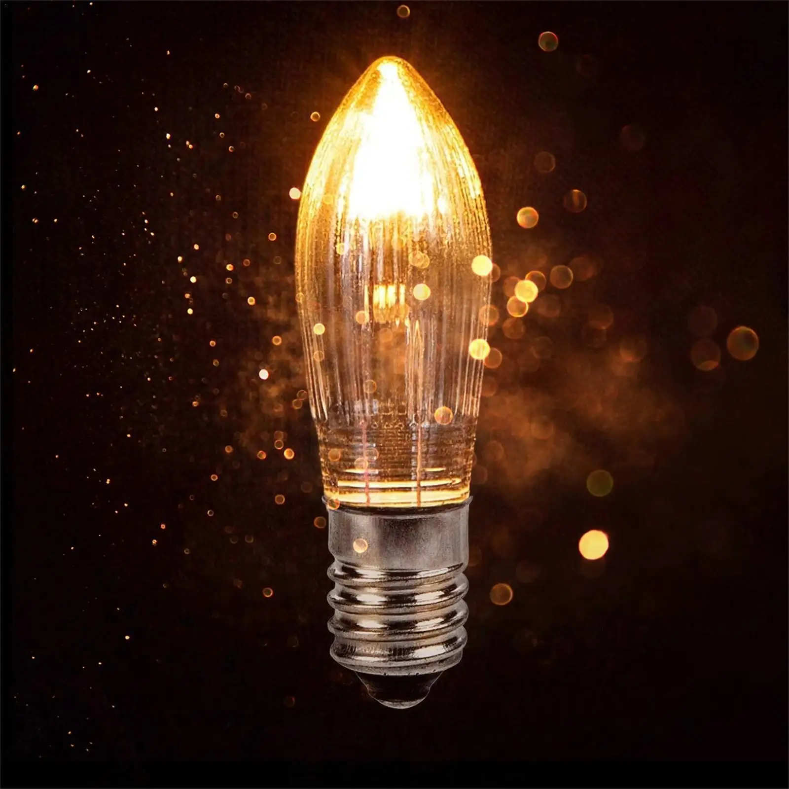 

Сменная Светодиодная лампа E10, 10 шт., лампа-свеча, лампочки для световых цепей 10-55 В переменного тока для ванной комнаты, домашние лампочки дл...