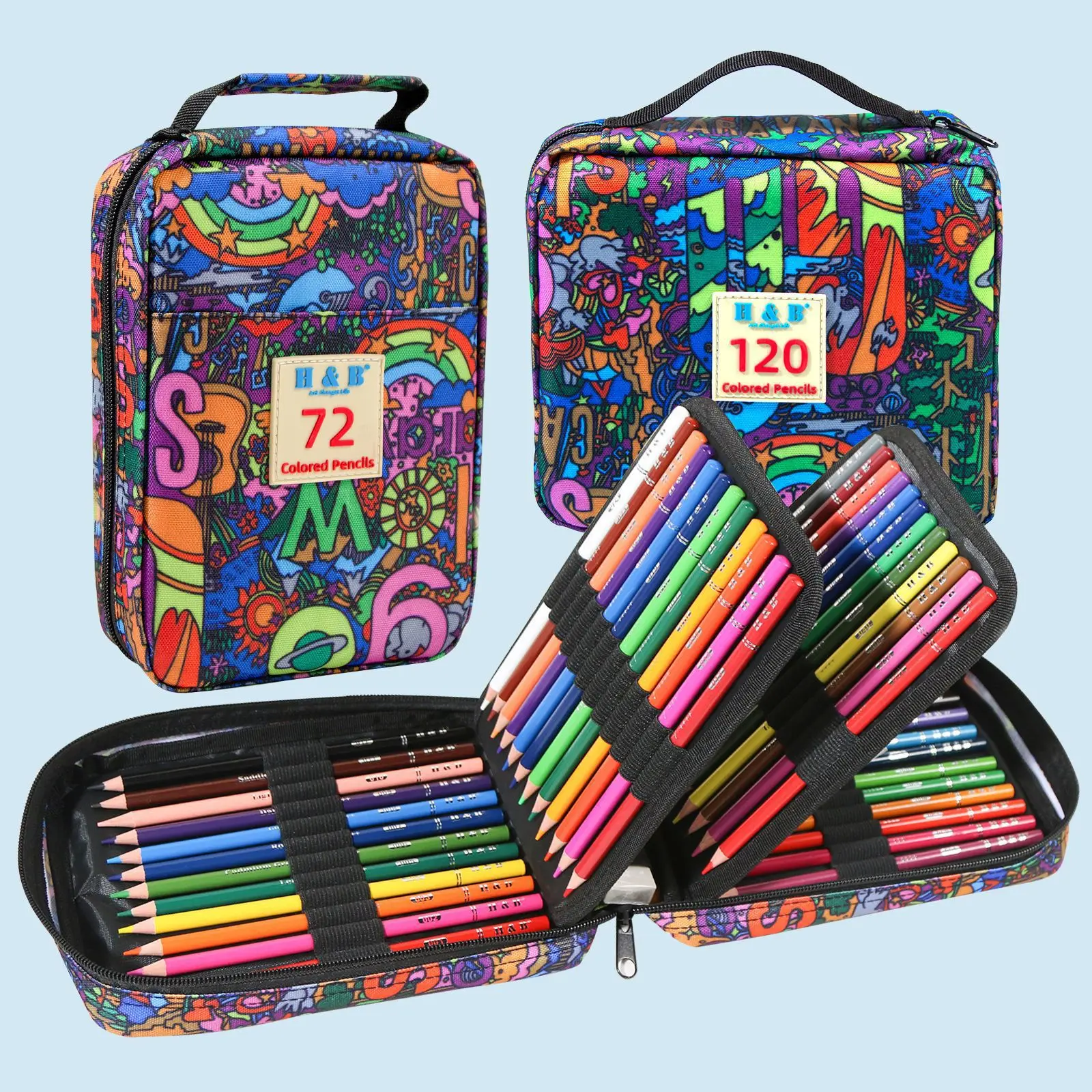 Kit,oil Based Soft Core, Professional Color Drawing Set With