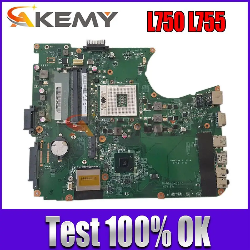

A000080670 Motherboard for TOSHIBA Satellite L750 L755 DABLBMB16A0