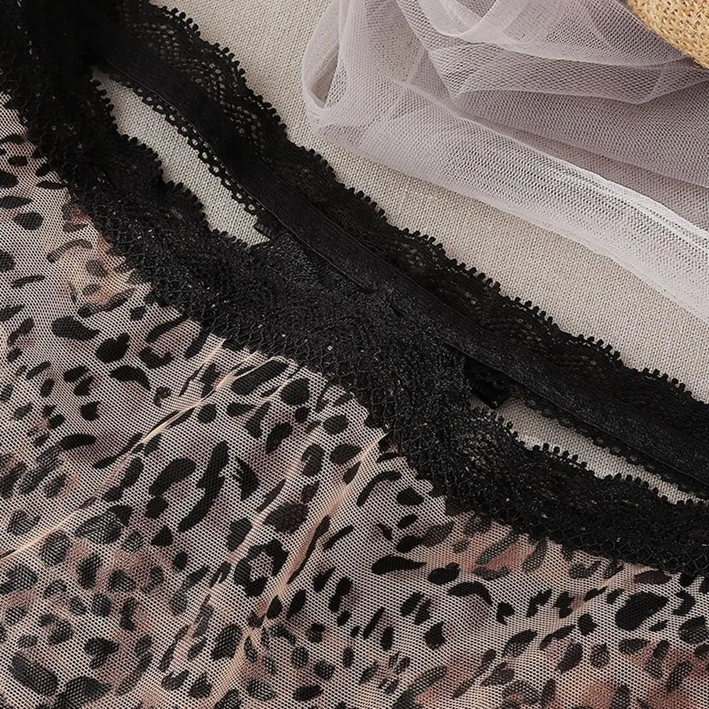 Сексуальные горячие леопардовые трусики тонкие женские с низкой талией и