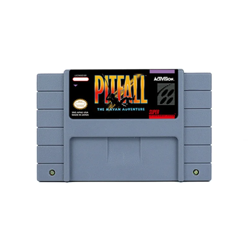 

Pitfall - The Mayan Adventure Action Game for SNES 16 BitRetro Cart Children Gift