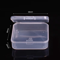 1pcs snap on mini pp empty box plastic pp transparent empty box with cover plastic box packaging parts storage box