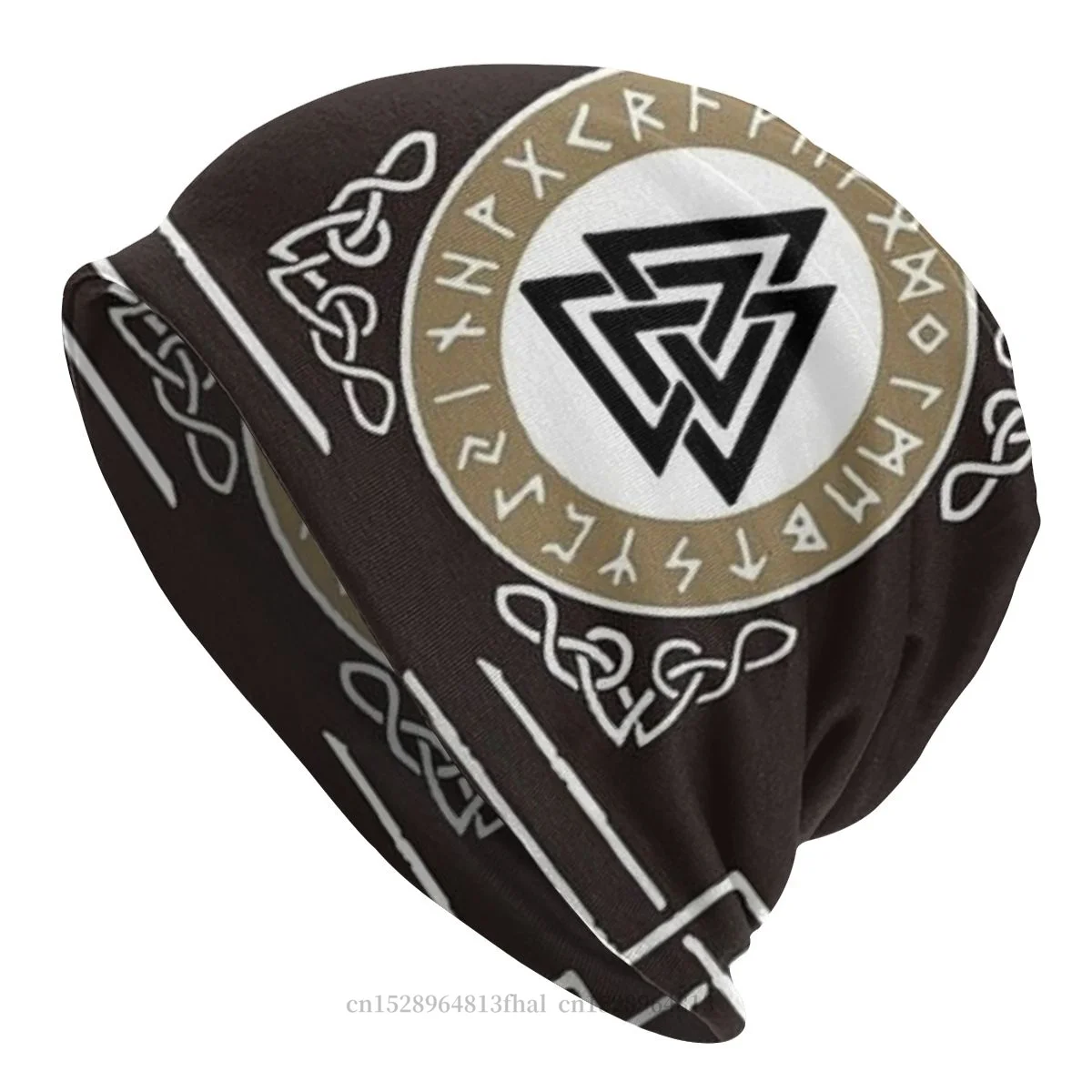 

Флаг Futhark Valknut, Мужская Уличная тонкая шляпа Vikings Skullies, облегающие шапки для мужчин и женщин, новые тканевые шапки