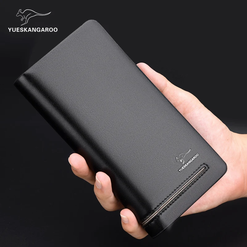 Брендовый мужской кошелек кенгуру длинный стильный высококачественный