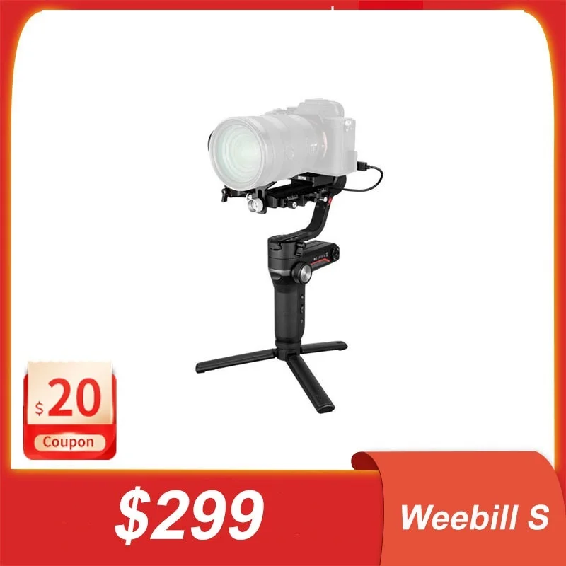 

Go Weebill S 3-Axis Handheld Gimbal Image Transmission Stabilizer for LIVE video Vlog Mirrorless Camera Gimbal