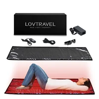 LOVTRAVEL Red Light Therapy Bed Near Infrared Light Therapy Large Mat 945PCS LED Photontherapy Pad for Pain Relief Weight Loss