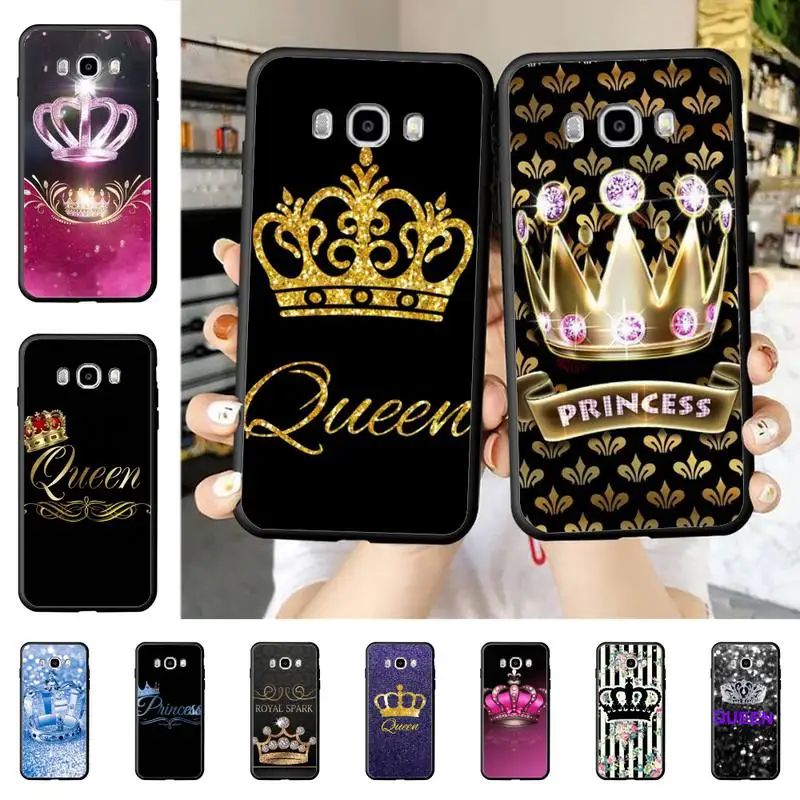 

Diamond Crown Phone Case for Samsung J 2 3 4 5 6 7 8 prime plus 2018 2017 2016 core