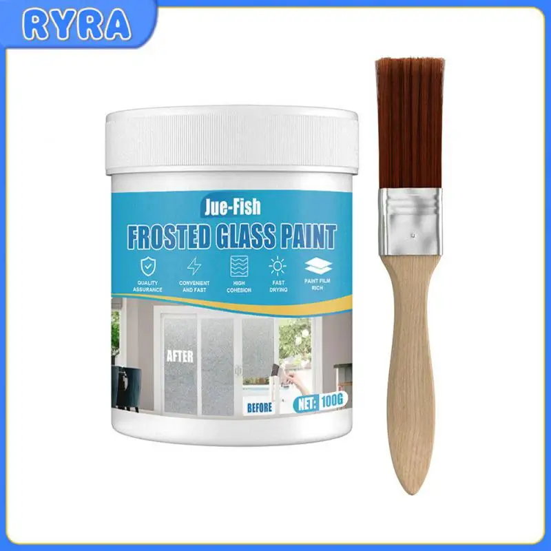 

Door And Window Frosted Glass Film Paint Hazy Frosted Glass Paint Sun Blocking Privacy Covering Household Moisture Proof. 100g