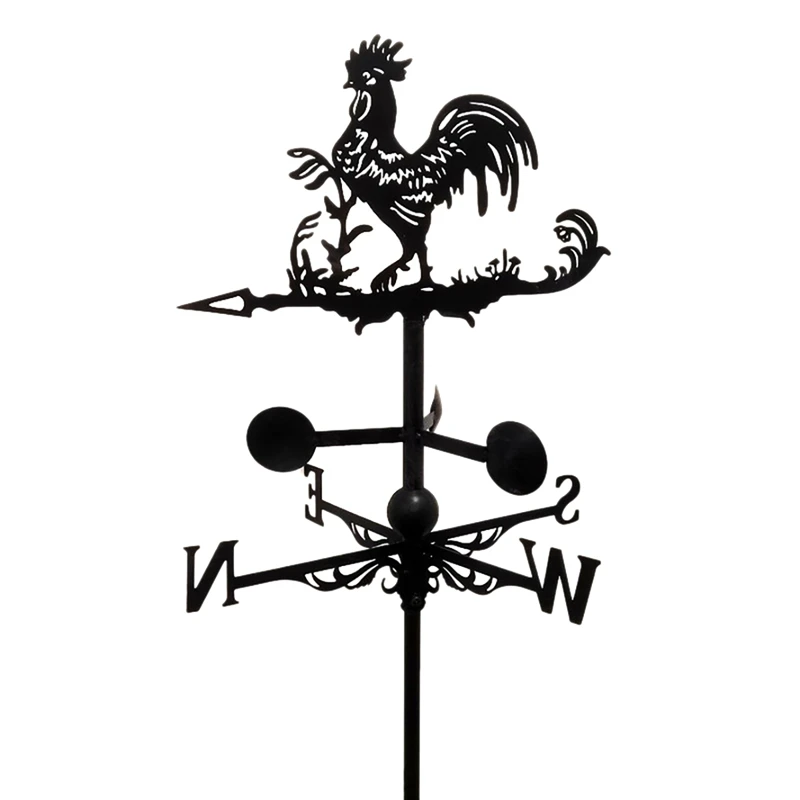 

Rooster Weather Vane Weather Vane Wind Direction Indicator Retro Roof Garden Outdoor Decoration Building Decor Craft