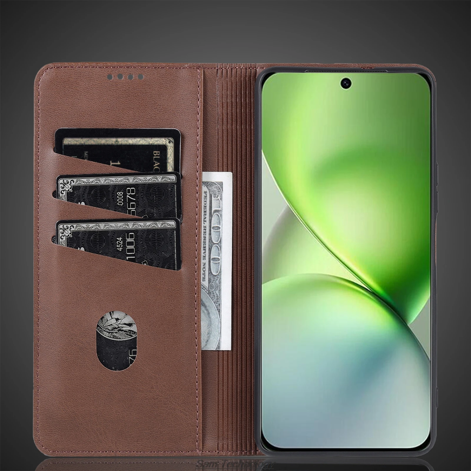 Роскошный кожаный чехол с магнитной адсорбцией для Vivo X200 Pro Mini 6 31 дюйма откидная