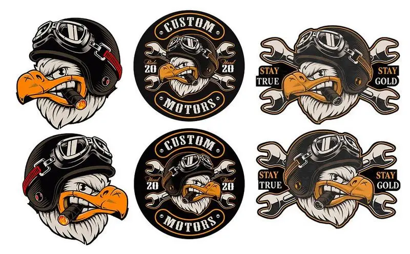 

universal Eagle Car Sticker Creative Decal Car Decoration PVC Decals Accessories For Automobiles Motorcycles Leptop Decor