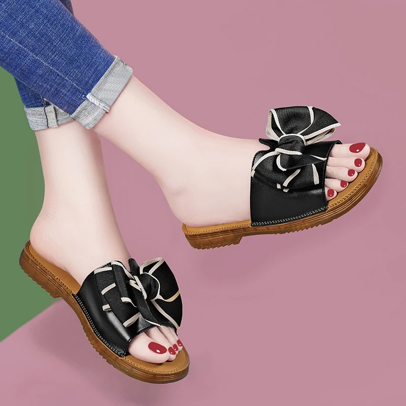 Peep Toe 2022 новые летние женские шлепанцы женская обувь на среднем каблуке уличная