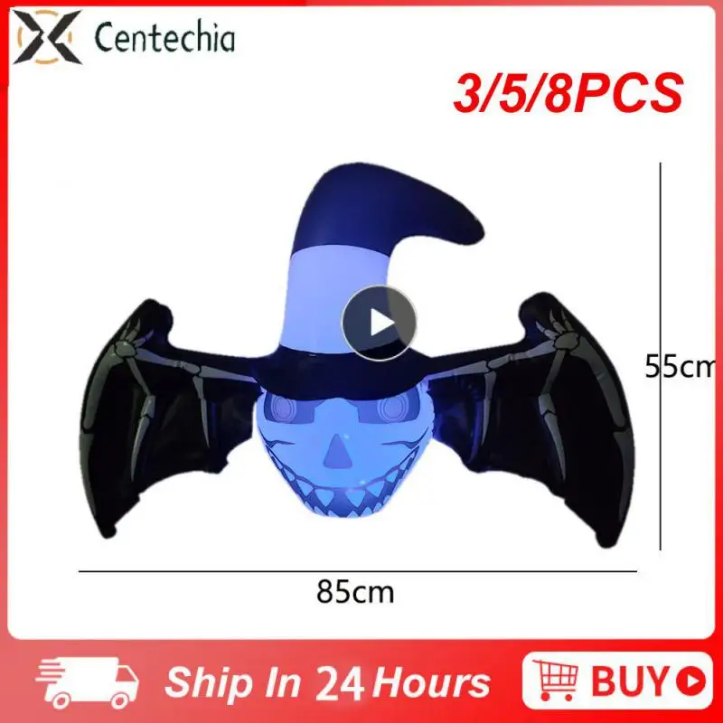 

3/5/8PCS Outdoor Inflatable Light Toy Party Decor Light Eco-friendly Material Luminous Bat Lamp Adjustable Led Lighting