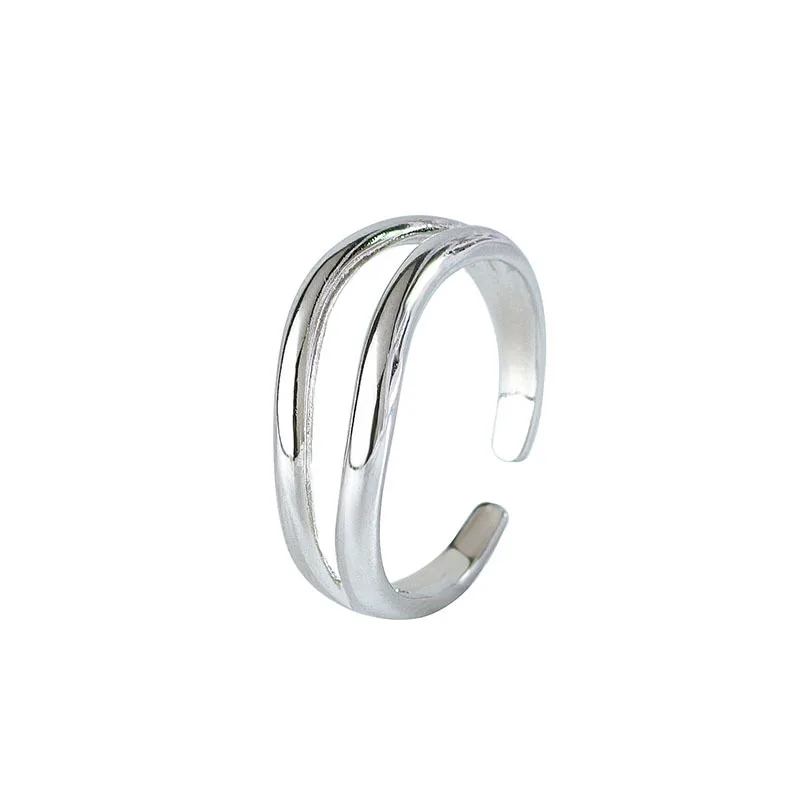 

New Hollow Out Irregular Line Ring Women's Trend Fashionable Personality Opening Adjustable Simple Fashion Fresh Jewelry Gift