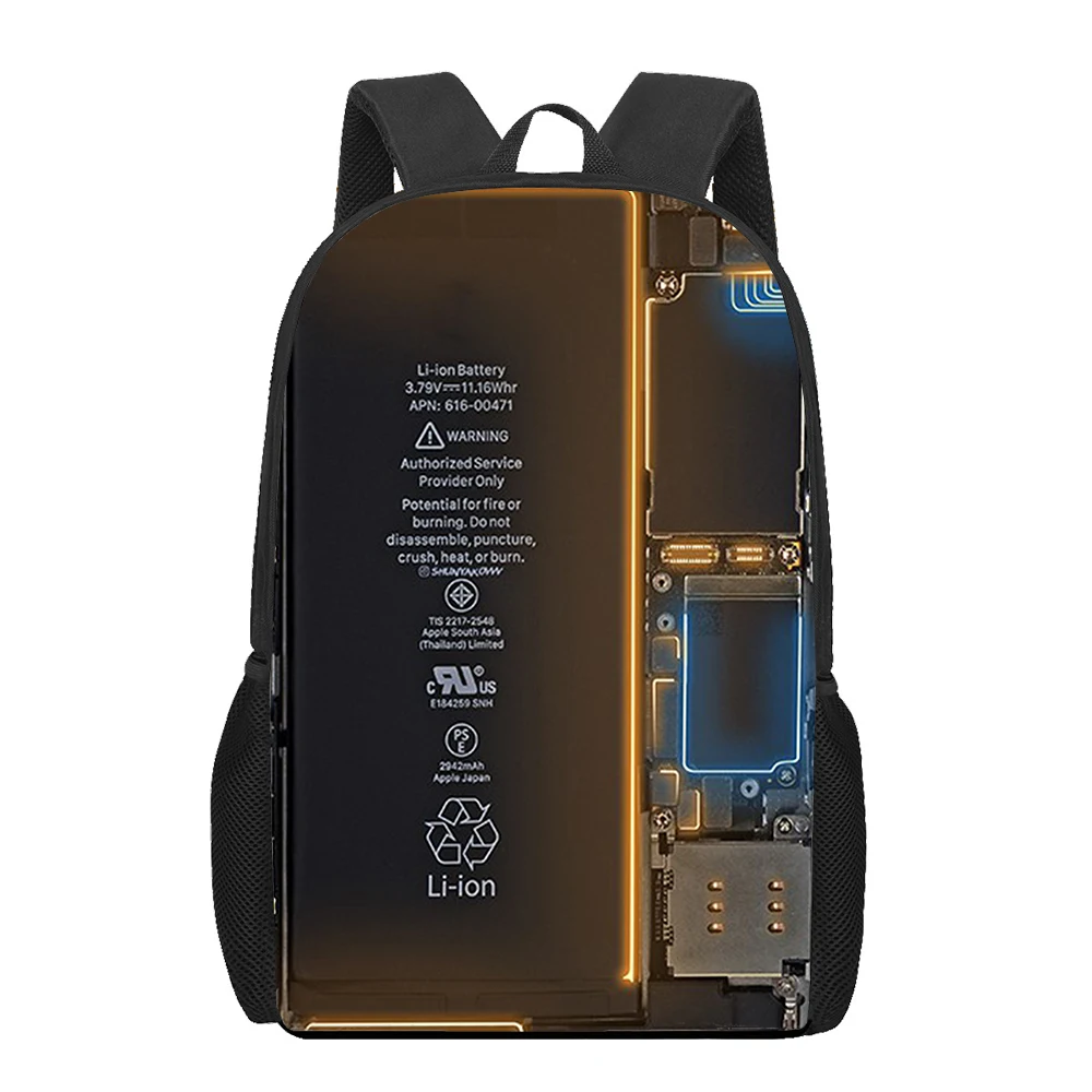 Детский рюкзак с аккумулятором и 3D рисунком для подростков