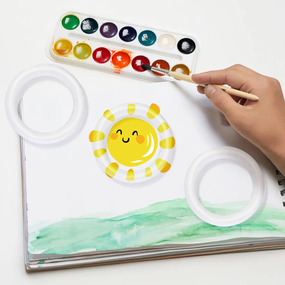 10 шт. круглая пена белый эмбрион рождественские поделки пустой дизайн пенопласт