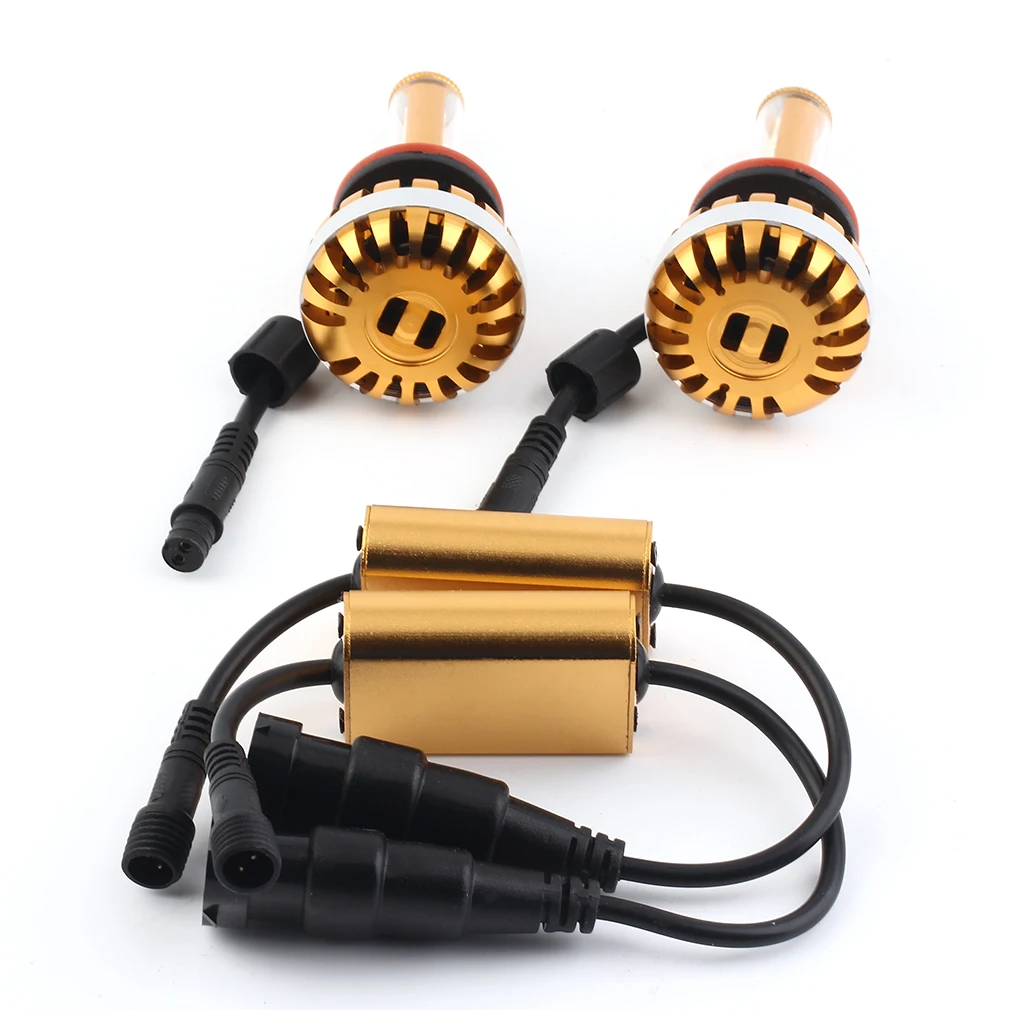 

1 пара D6 H11 9006 автомобильная светодиодная лампа налобного фонаря сменный Головной фонарь s 6000 лм фонарь 60 Вт K светодиодный чип светильник