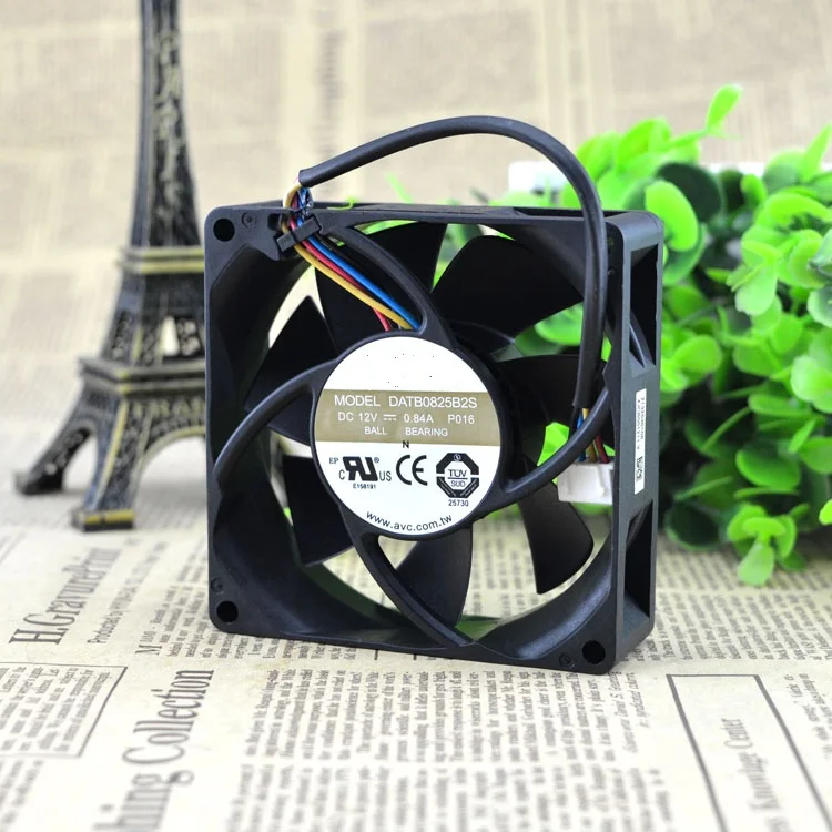

Новый оригинальный вентилятор 8 см насильственный вентилятор 12 В 0.84A 4 линии PWM функция управления DATB0825B2S