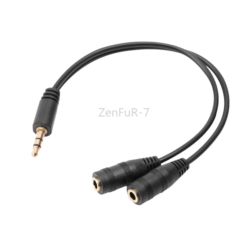 

Headphones Splitter One Divided into Two Audio Cable Adapter Adapter Cable Couple Switchboard Computer