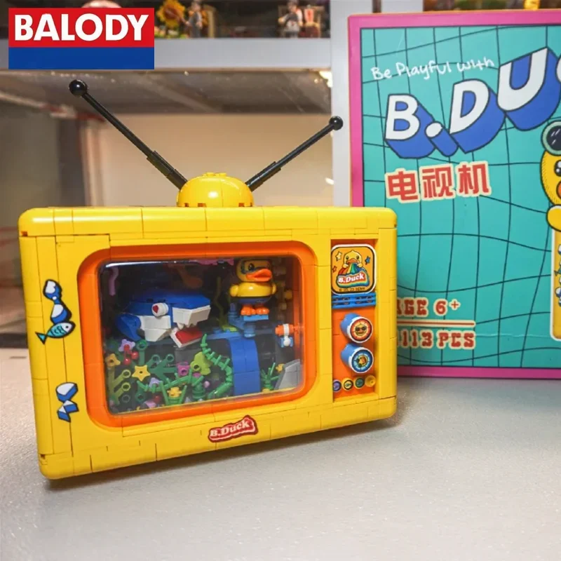 BALODY B.Duck ТВ строительные блоки собранные развивающие игрушки украшения Kawaii