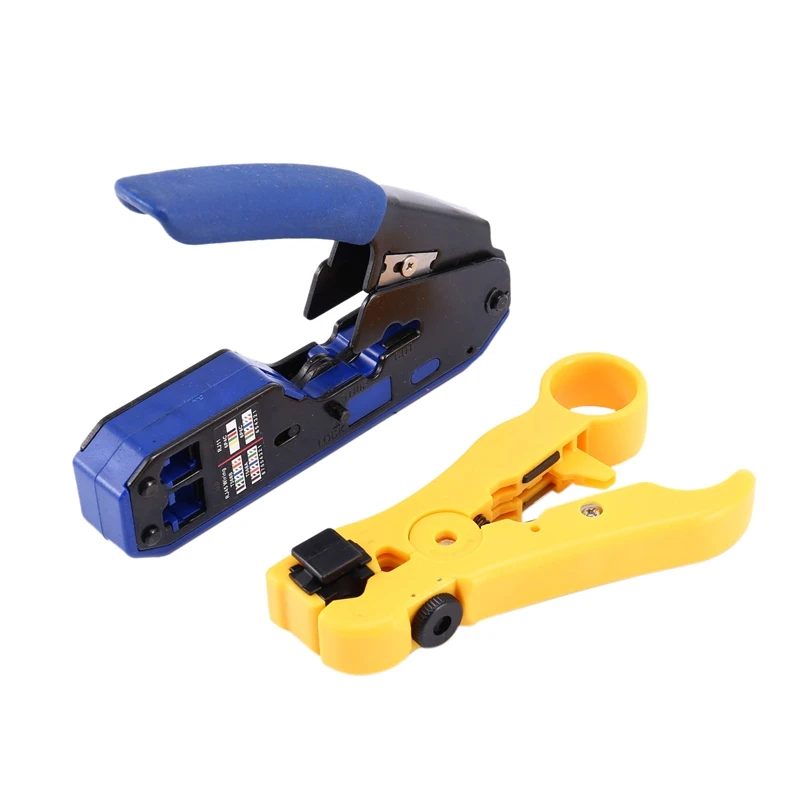 

All In One RJ45 Tool Network Crimper Cable Crimping Tools For RJ45 Cat7 Cat6 Cat5 RJ11 RJ12 Modular Plugs Clips Pliers