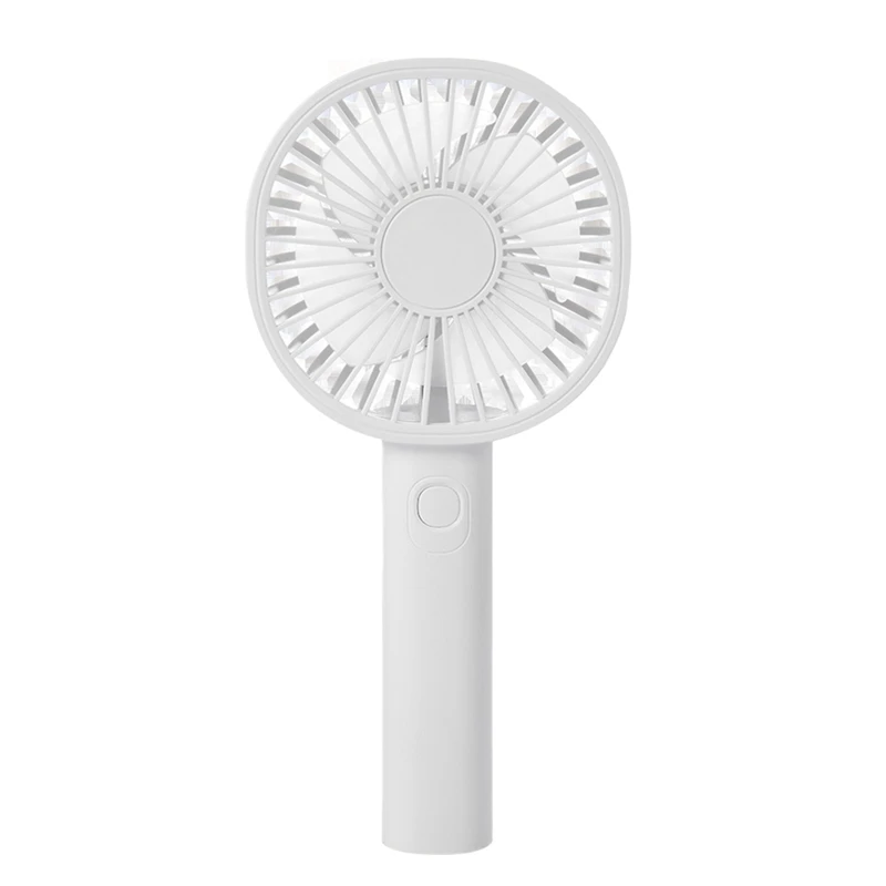 

USB Mini Fan Rechargeable Portable Handheld Fan Lazy Temporary Travel Home Car Air Cooler -White