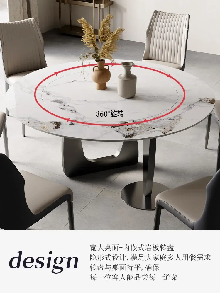 Обеденный стол в стиле рок роскошный высококачественный встроенный