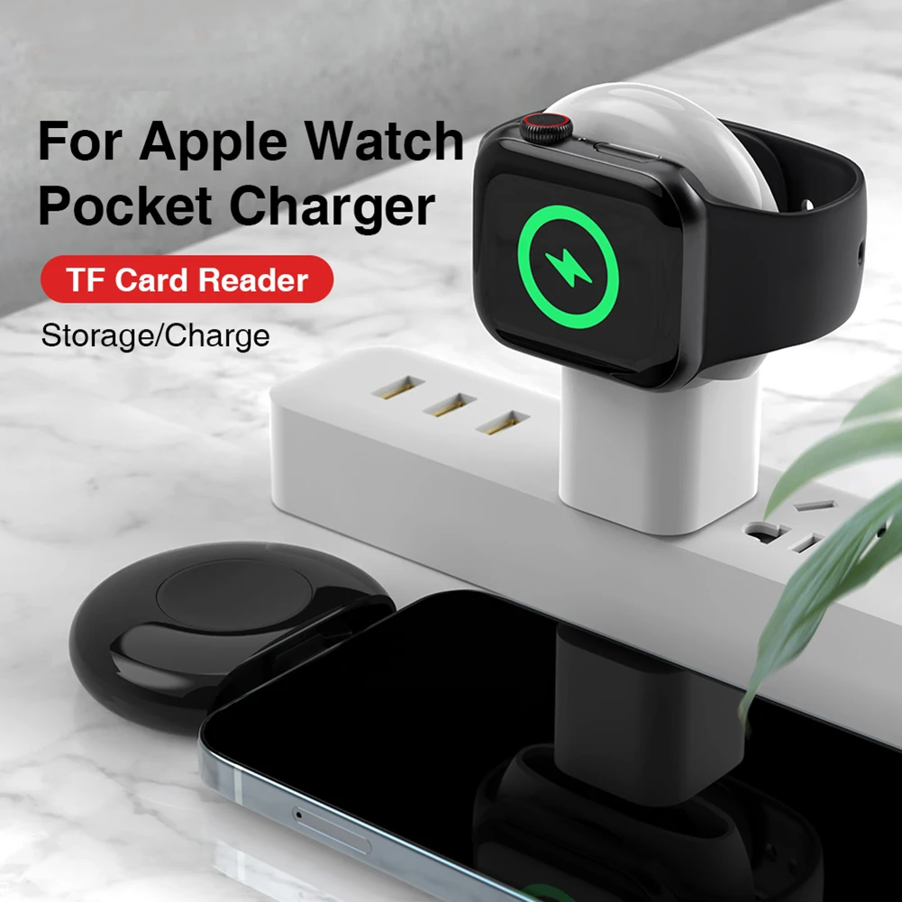 

USB3.0 Portable Wireless Charger for iWatch 7 6 5 Charging Dock Station